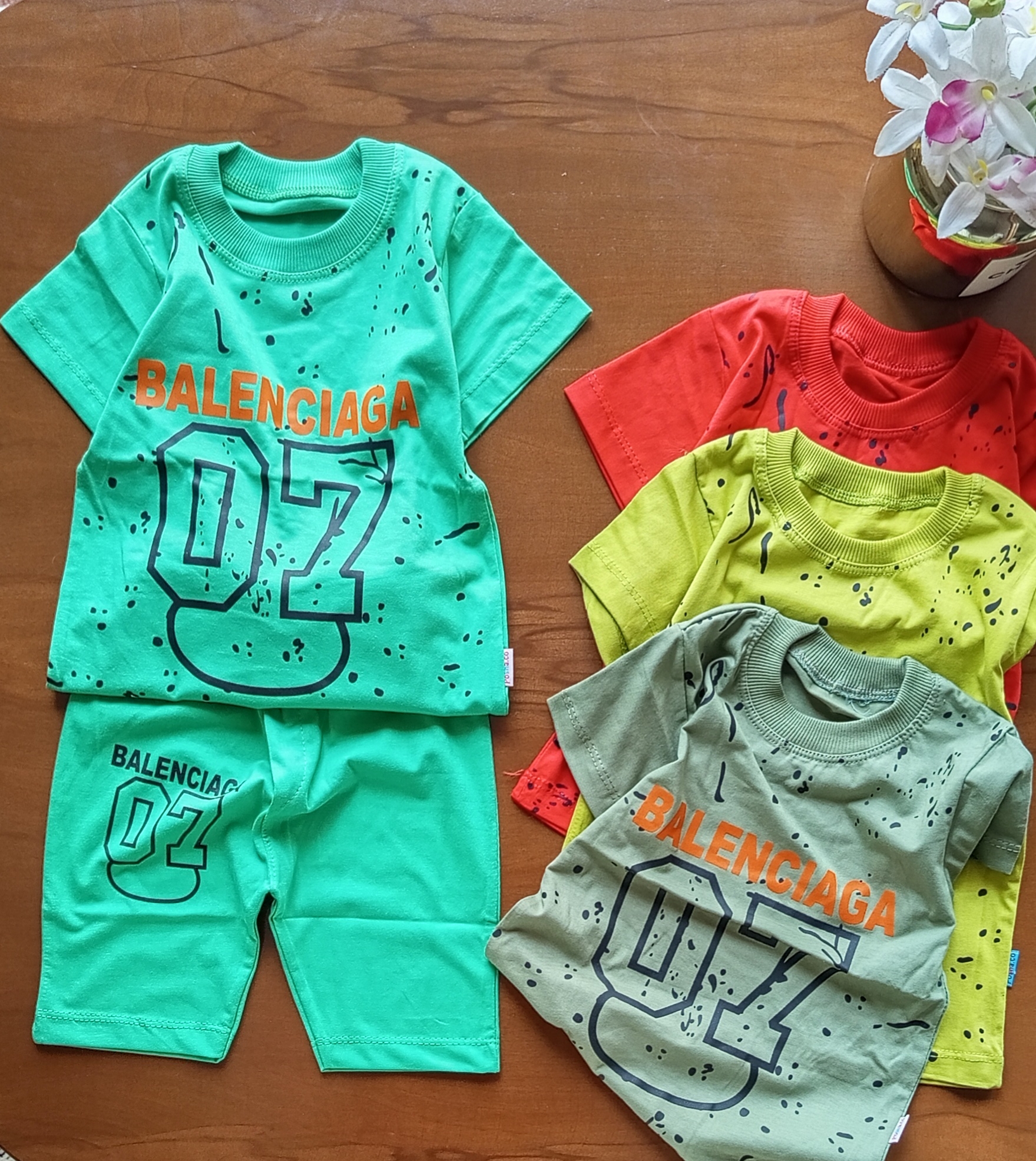 تیشرت شلوارک طرح بالنسیاگا سایز 40 الی 55